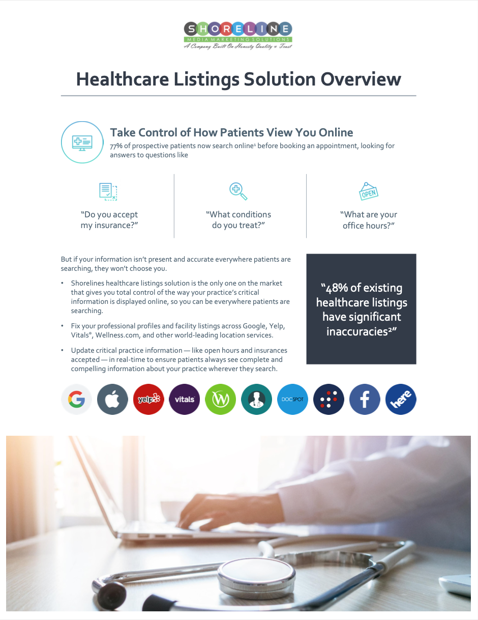 Healthcare SEO Listings Solution Overview