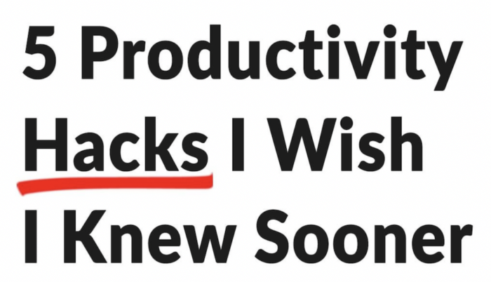 Great Productivity Hacks