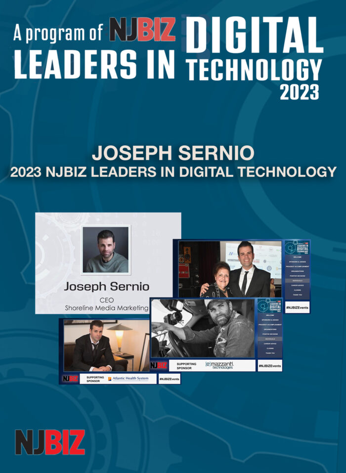 Joseph Sernio NJBIZ NJ Business Leaders In Digital Marketing Technology Shoreline Media Marketing