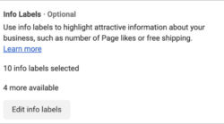 Facebook Ads Info Labels