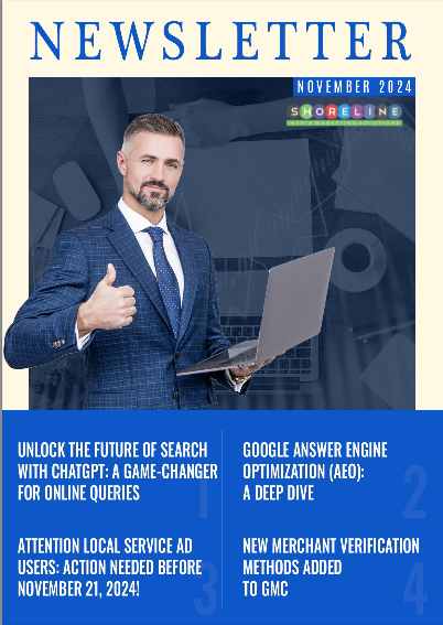 November SEO Newsletter Shoreline Media Digital Marketing NJ Website SEO